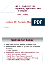 Cs 224S / Linguist 281 Speech Recognition, Synthesis, and Dialogue