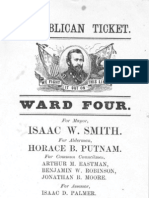 Republican Ticket - Ward Four