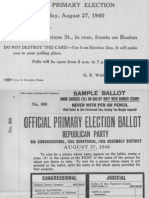 Direct Primary Election Aug. 1940