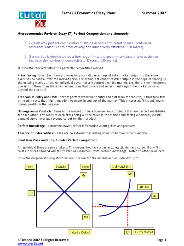 Monopolistic competition essay image
