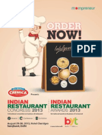 Indian Restaurant Congress 2013 Brochure