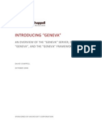 Introducing "Geneva": An Overview of The "Geneva" Server, Cardspace "Geneva", and The "Geneva" Framework