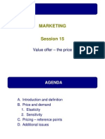 Marketing: Value Offer - The Price