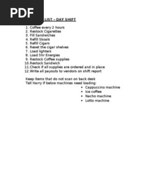 Daily Task List