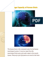 Memory Storage Capacity of Human Brain