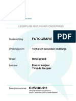 OVSG Leerplan Fotografie 3de Graad TSO