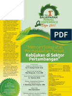 Broshur Balikpapan Conference and Schedule