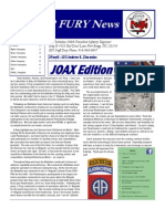 2FURY JOAX Newsletter Volume 3 Issue 1 JOAX Edition