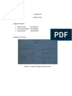 Rangkaian HPF Butterworth - 40dB