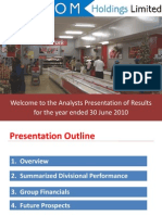 Colcom ANALYSTS PRESENTATION 2010