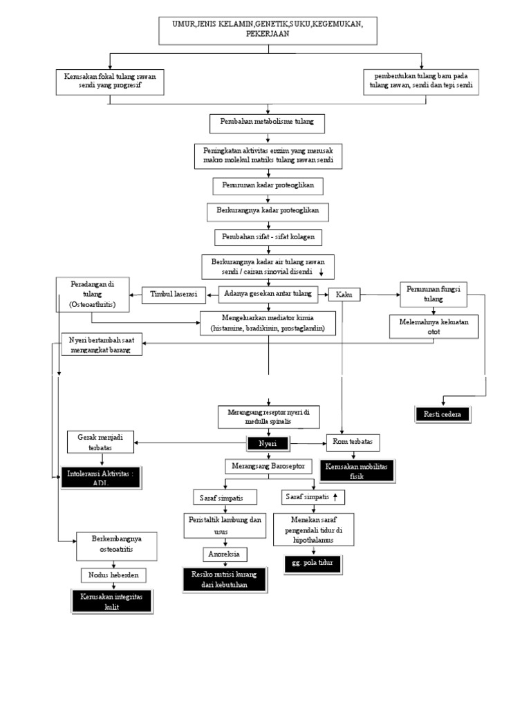 Patofisiologi Osteoartritis dan Dampaknya | PDF