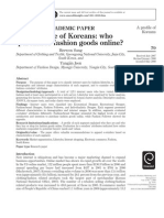 A Profile of Koreans: Who Purchases Fashion Goods Online?: Academic Paper