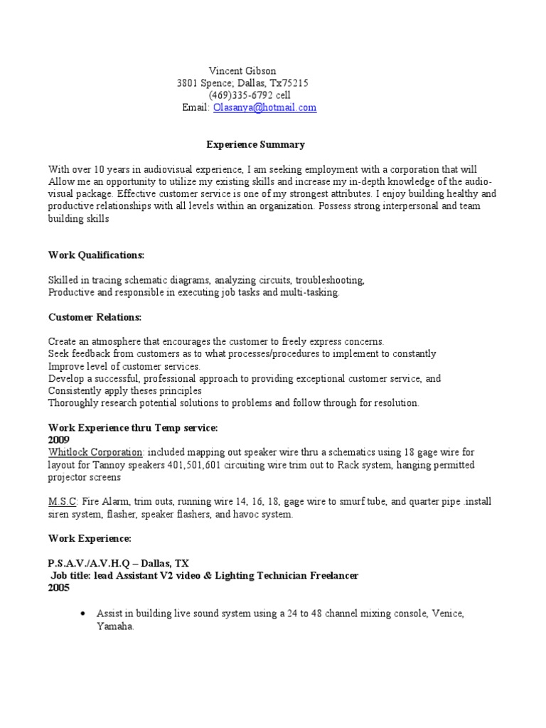 Work Qualifications PDF Electrical Engineering Electronics