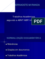 Norma Abnt - NBR 14724 - Texto Sobre Trabalhos Acadêmicos