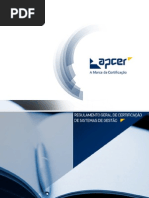 APCER - Regulamento Geral de Certificação de Sistemas de Gestão