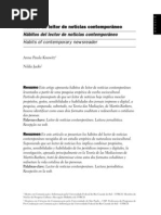 Hábitos do leitor de notícias contemporâneo