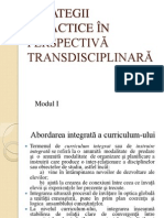 Strategii Didactice in Perspectiva Transdisciplinara