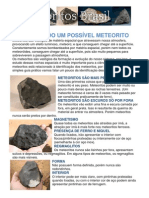 IDENTIFICANDO UM POSSÍVEL METEORITO