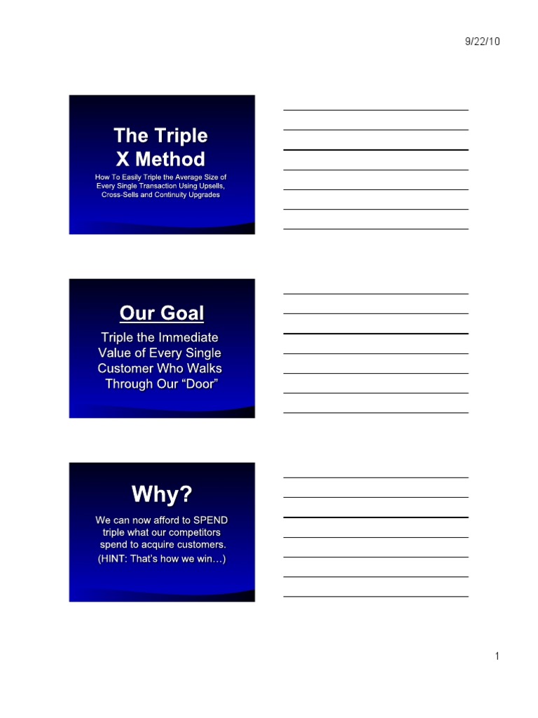 Triple X Method II | PDF