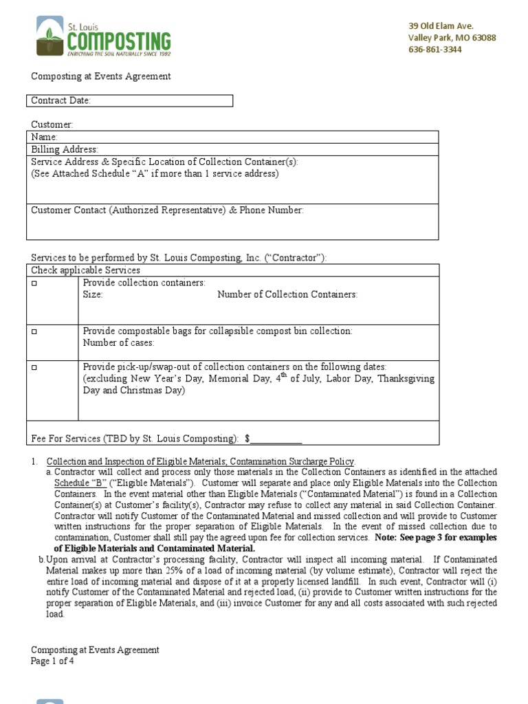 Of Eligible Materials and Contaminated Material | PDF | Fee | Waste