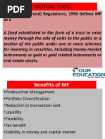 SEBI (Mutual Fund) Regulations, 1996 Defines MF Asa