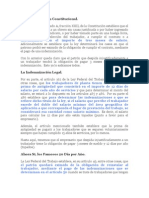 Indemnización Constitucional de 20 días por año