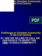 Challenges to Building Christian Community in the 21st Century
