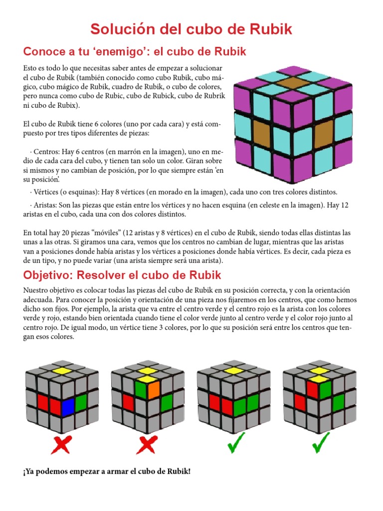 Manual Para Armar Cubo Rubik 3x3