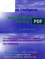 Multiple Intelligence: Universal Design For Learning