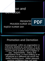 Promotion and Demotion