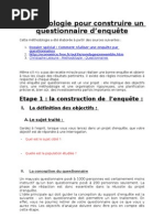 25043252 Methodologie Pour Construire Le Questionnaire d Enquete