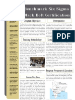 Benchmark Six Sigma Black Belt Training Brochure