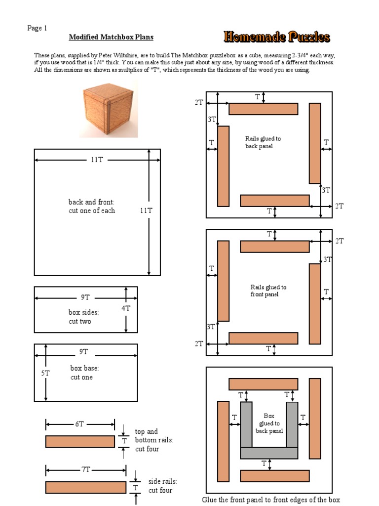 Modified Matchbox Plans PDF