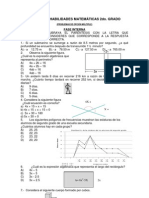 EXAMEN DE HABILIDADES MATEMÁTICAS 2do