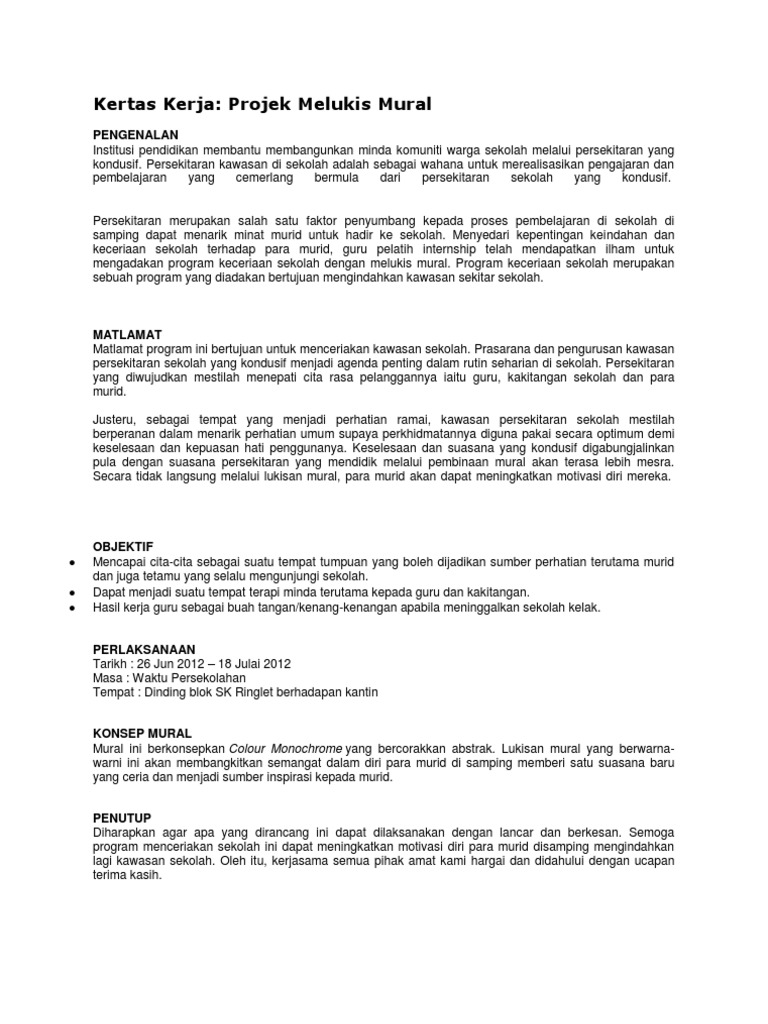 Kertas Kerja Mural Pdf