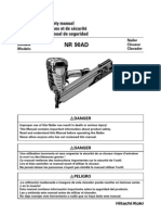 NR 90ad: Instruction and Safety Manual Manuel D'instructions Et de Sécurité Instrucciones y Manual de Seguridad