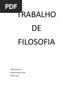 Trabalho de Filosofia