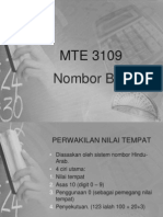 MTE 3109 Perwakilan Nilai Tempat