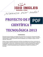Proyecto de Feria Científica y Tecnológica 2013