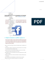 Tutorial para crear páginas de empresa en Facebook