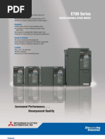 Mitsubishi E700 Variable Frequency Drive (VFD) - Brochure