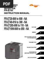 Download Mitsubishi E700 Variable frequency drive VFD Instruction Manual by MROstopcom SN154653093 doc pdf