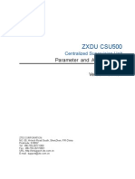 ZXDU CSU500 (SV1.01) Centralized Supervision Unit Parameter and Alarm Setting