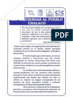 Volante "Las Izquierdas al Pueblo Chalaco".