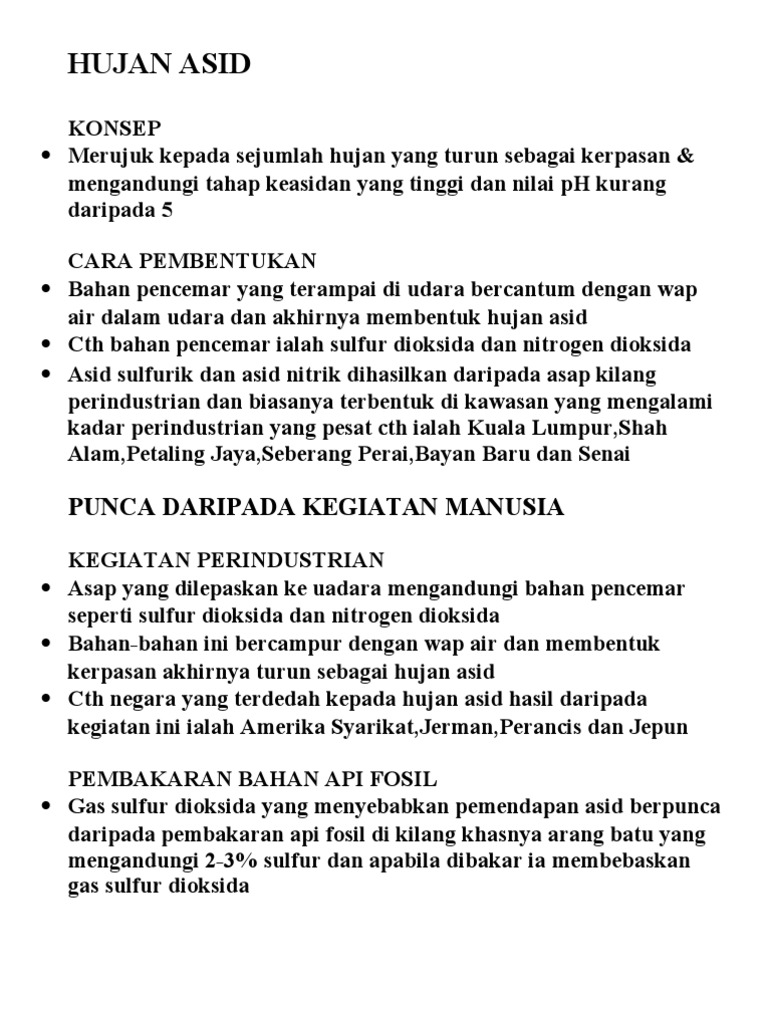 Hujan Asid