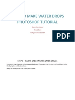 How to create water drops in Photoshop using layer styles