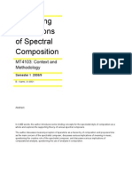 Examining Motivations of Spectral Composition