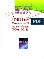 Indices Tendencias21 de Las Religiones 200620131
