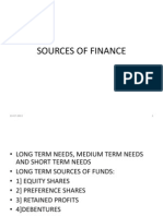 Sources of Finnce