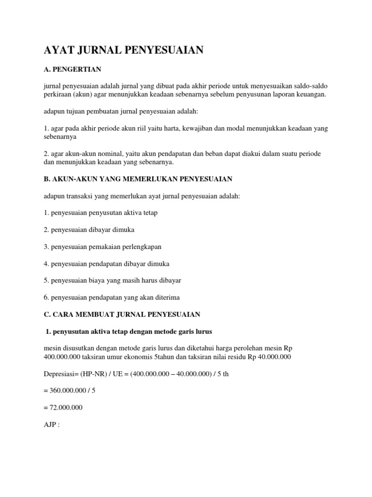 Ayat Jurnal Penyesuaian